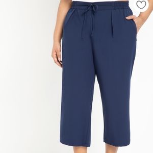 Eloquii Cropped Wide Leg Pants